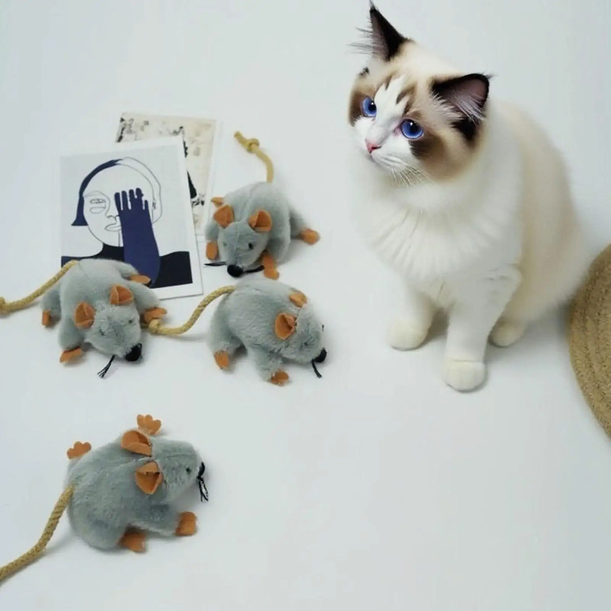 PurrPlay™Interactive Plush Mouse Toy