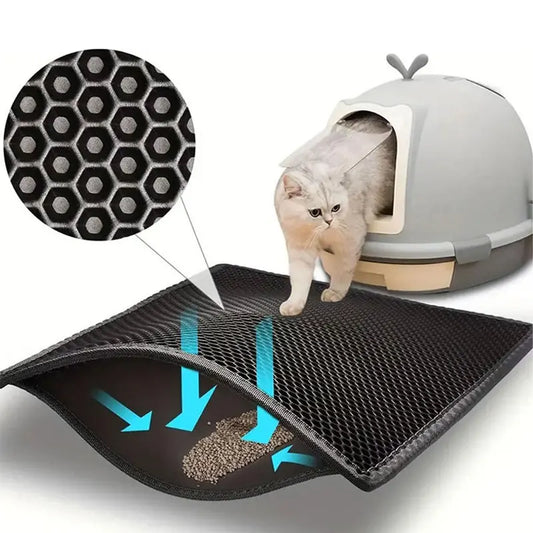 PurrPlay™Waterproof Double Layer Cat Litter Mat