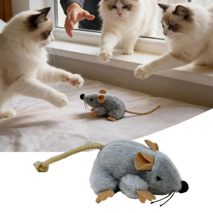 PurrPlay™Interactive Plush Mouse Toy