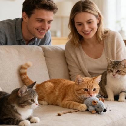 PurrPlay™Interactive Plush Mouse Toy