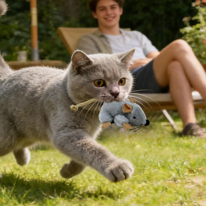 PurrPlay™Interactive Plush Mouse Toy