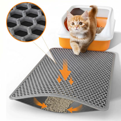 PurrPlay™Waterproof Double Layer Cat Litter Mat