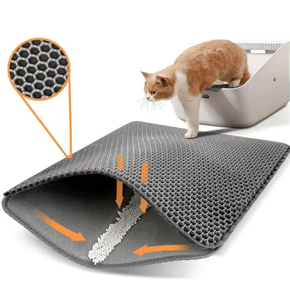 PurrPlay™Waterproof Double Layer Cat Litter Mat