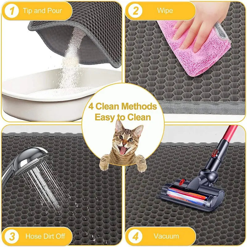 PurrPlay™Waterproof Double Layer Cat Litter Mat