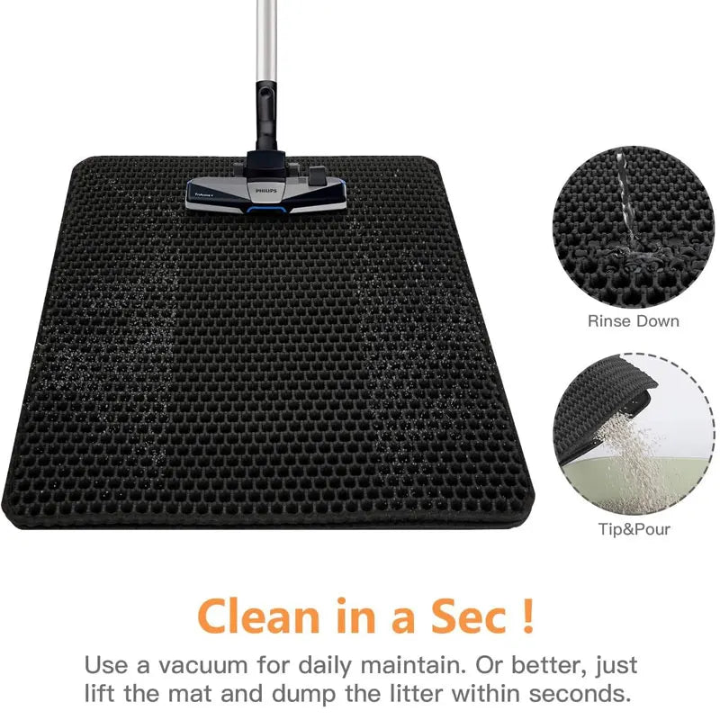 PurrPlay™Waterproof Double Layer Cat Litter Mat