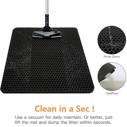 PurrPlay™Waterproof Double Layer Cat Litter Mat