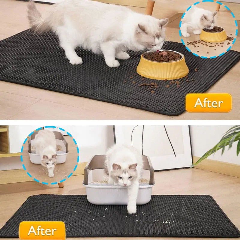 PurrPlay™Waterproof Double Layer Cat Litter Mat