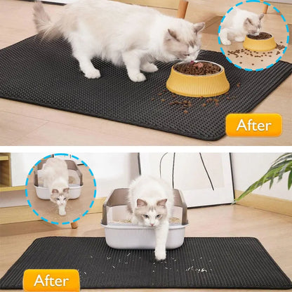 PurrPlay™Waterproof Double Layer Cat Litter Mat