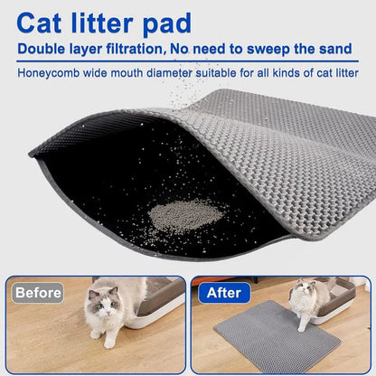 PurrPlay™Waterproof Double Layer Cat Litter Mat