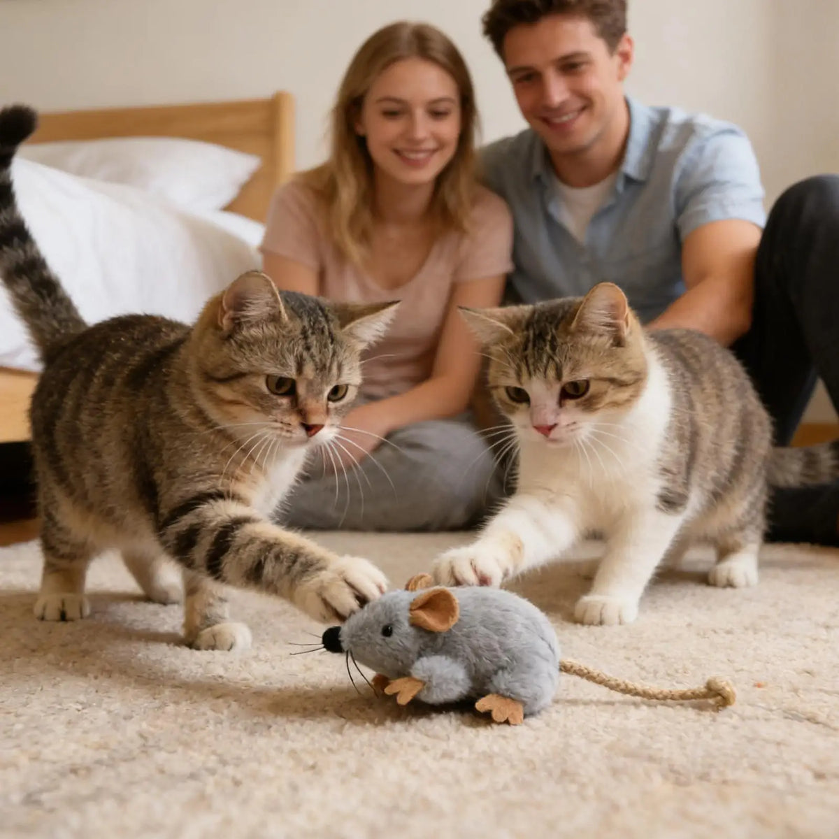 PurrPlay™Interactive Plush Mouse Toy