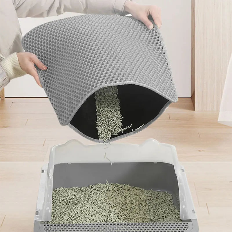 PurrPlay™Waterproof Double Layer Cat Litter Mat