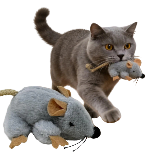 PurrPlay™Interactive Plush Mouse Toy